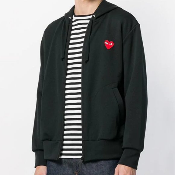 Comme des Garcons PLAY Other - 🔥 Comme des Garçons PLAY Zip Up Hoodie XL